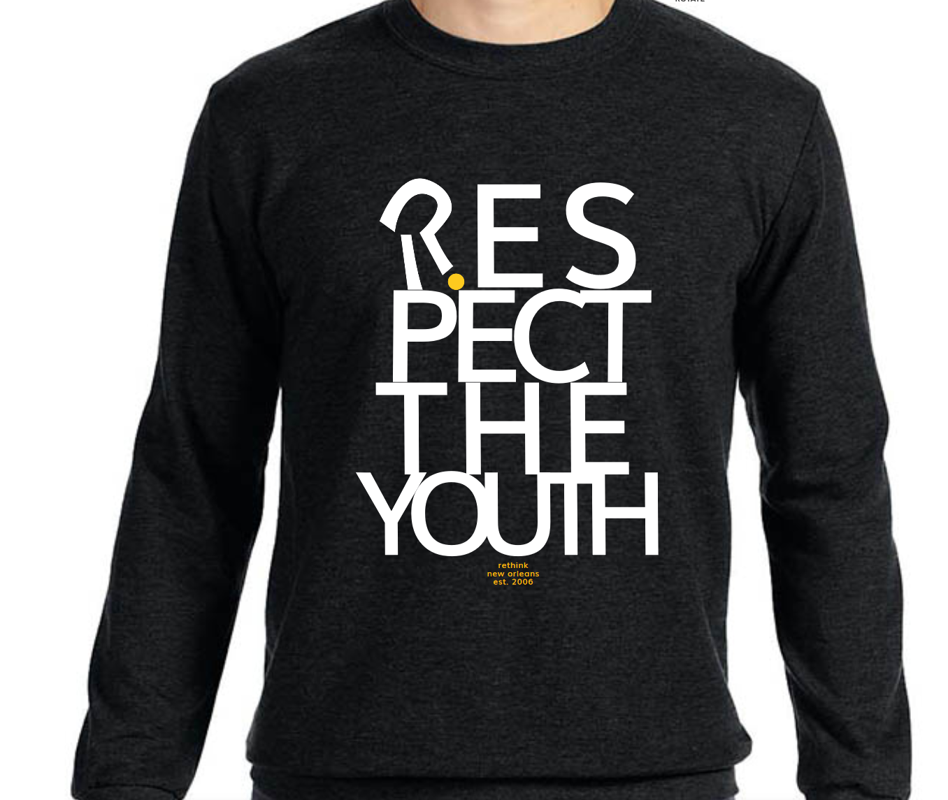 respect the youth crew neck
